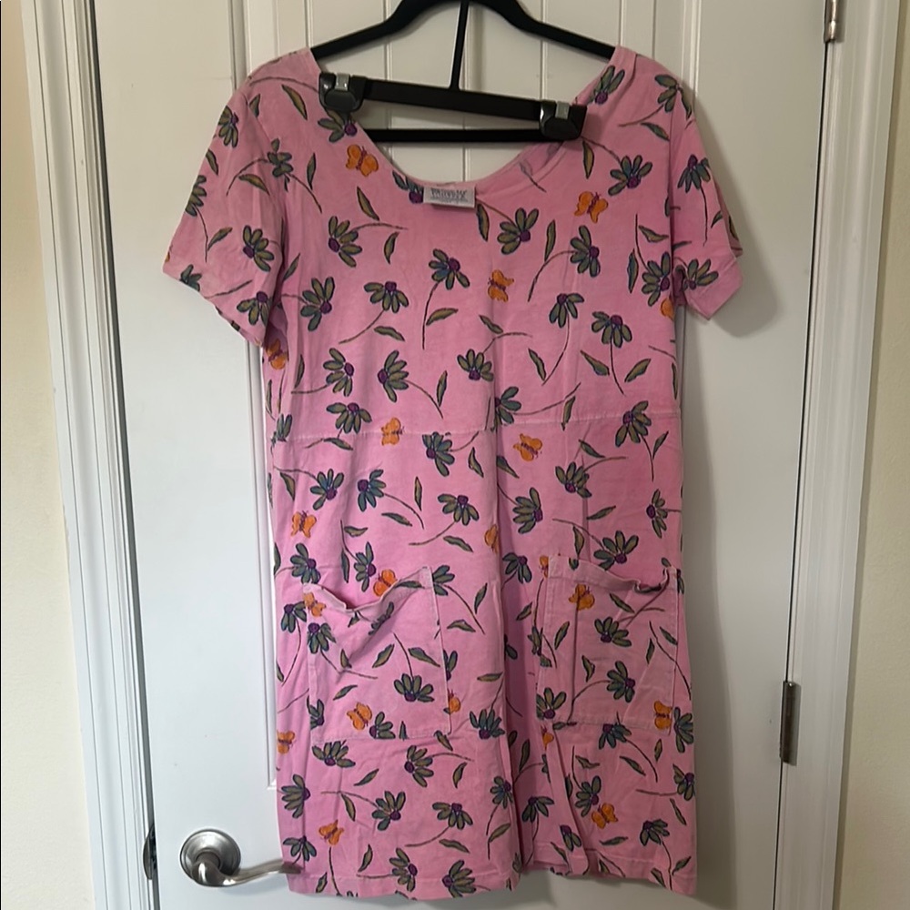 Fresh Produce Pink Floral Mini Dress
